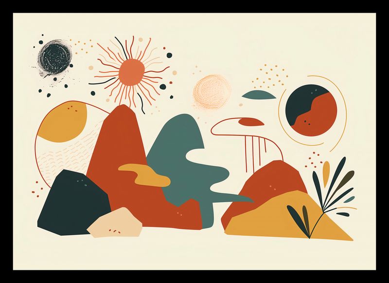 Plakat 29,7x21cm Kosmos Barw zdjęcie 2