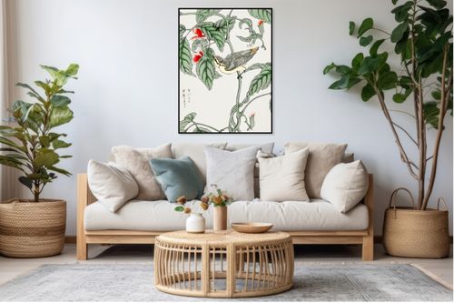 Plakat 60x80cm Tree-Creeper. Kashu Japoński Vintage do Salonu na Arena.pl