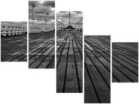 100 75CM OBRAZ 5 ELEM SOPOT MOLO ŚCIENNY