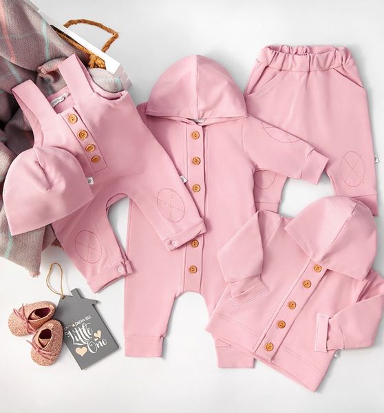 Bluza z kapturem brudny róż 62 zdjęcie 3