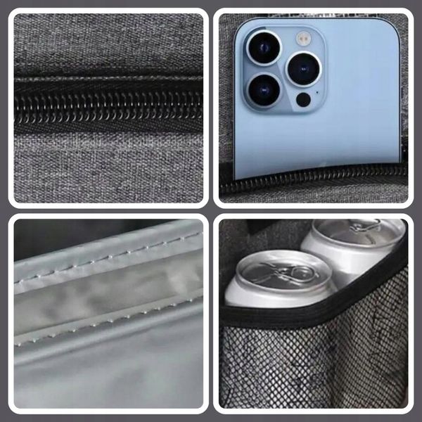 Torba Termiczna ŚNIADANIOWA duża na śniadanie jedzenie napoje LUNCH BOX zdjęcie 8