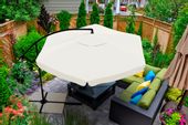 Parasol Ogrodowy Na Wysięgniku 350Cm + Pokrowiec