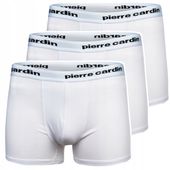 PCU104 r. XL BOKSERKI MĘSKIE ORYGINALNE PIERRE CARDIN 3-pak BIAŁE
