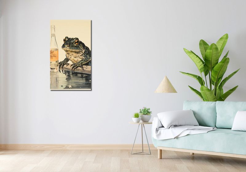 Obraz 50x90cm Refleksje Błotniaka zdjęcie 2