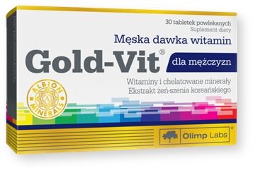 Multiwitamina DLA MĘŻCZYZN Olimp Gold Vit 30 tabletek suplement diety na Arena.pl
