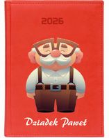 KALENDARZ A5 2026 DZIENNY terminarz NADRUK uv na dzień dziadka prezent