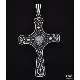 SREBRNY KRZYŻYK GŁOWA JEZUSA PRÓBA SREBRA 925 na Arena.pl