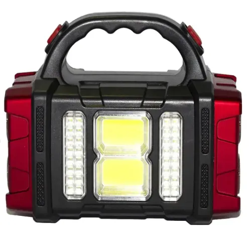 Latarka solarna przenośna lampka akumulatorowa cob powerbank reflektor na Arena.pl