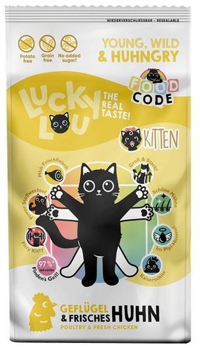Lucky Lou Food Code Lifestage Kitten Drób & Kurczak 340G na Arena.pl