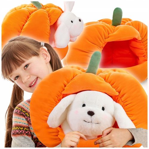 MASKOTKA PIESEK W DOMKU Z DYNI Pluszowy Pies PLUSZAK 2w1 dla dzieci 25 cm na Arena.pl