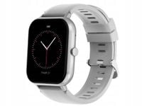 SMARTWATCH ZEGAREK DAMSKI MĘSKI GUMOWY PASEK SPORT BLUETOOTH ROZMOWY SZARY