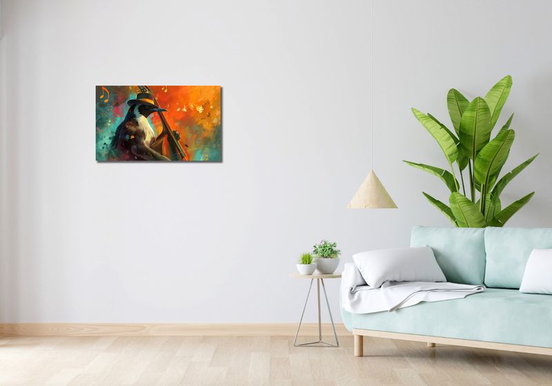 Obraz 70x40cm Pingwinia Nuta zdjęcie 2