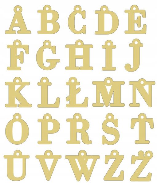 Dodatkowe serce z grawerem lub literka PR. 585 zdjęcie 3