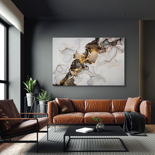 Obraz Do Sypialni Wzór MARMURU Abstrakcja Styl Glamour 30cm x 20cm na Arena.pl