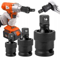 PRZEGUB KULOWY KULISTY UDAROWY NASADKI TRZPIENIE 1/2 1/4 3/8 ZESTAW 3