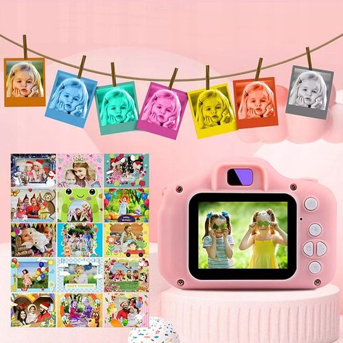 APARAT CYFROWY DLA DZIECI FULL HD 1080p KAMERA GRY | NIEBIESKI ZESTAW XXL na Arena.pl