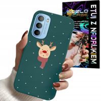 ETUI CASE DO MOTOROLA MOTO G52 / G82 - ŚWIĄTECZNE WZORY RENIFER MIKOŁAJ PRE