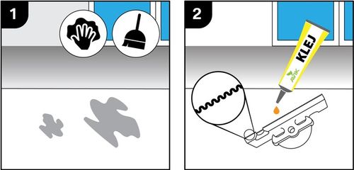 80x ZACZEP DO MONTAŻU SIATKA NA BALKON DLA KOTA PTAKI BEZ WIERCENIA + KLEJ na Arena.pl