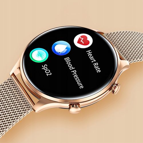 SMARTWATCH DAMSKI Zegarek ROZMOWY CIŚNIENIE POLSKIE MENU 2 paski +SŁUCHAWKI na Arena.pl