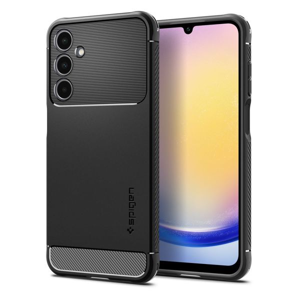 SPIGEN RUGGED ARMOR GALAXY A25 5G MATTE BLACK zdjęcie 1