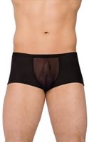 seksowne szorty z siateczką softline 4505 czarne m/l
