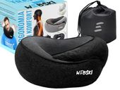 PODRÓŻNA PODUSZKA DO SAMOCHODU POCIĄGU NA SZYJĘ PIANKA MEMORY DO SPANIA