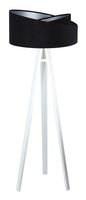 Lampa stojąca GEMSTONE czarna/srebrna/biała