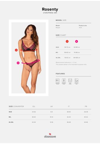 rosenty komplet 2-częściowy otwarty  m/l na Arena.pl