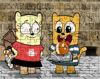 Puzzle tradycyjne Oli i Luna