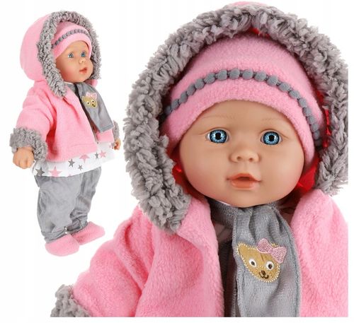 Lalka bobas jak żywa interaktywna DUŻA miękka mówi uczy 2 języki śpiewa 41 na Arena.pl