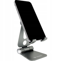 Uniwersalny metalowy uchwyt biurkowy telefonu smartfonu składany aluminum