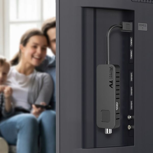 Tuner dekoder dvbt2 hevc mini stick tv naziemnej zdjęcie 10