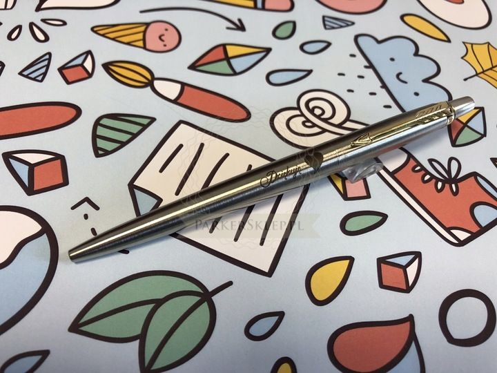 Długopis Parker Jotter Stal Matowa GT z grawerem - prezent na Walentynki zdjęcie 4