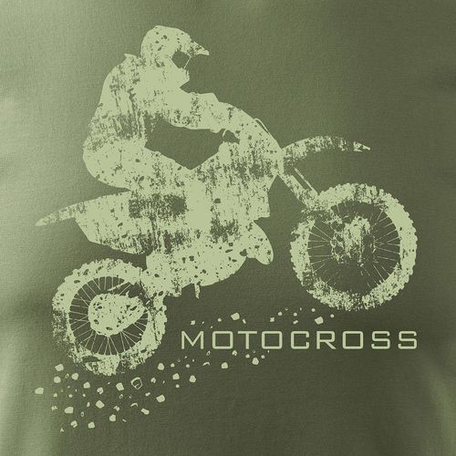 Koszulka motocross z motocrossem motocykl cross męska khaki REGULAR XL na Arena.pl