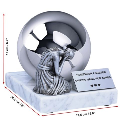 Unikalna urna z płaczącą kobietą - dekoracyjna urna dziecięca na prochy na Arena.pl