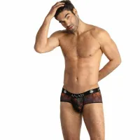 anais men chill boxer brief xl czarny z kolorowym nadrukiem