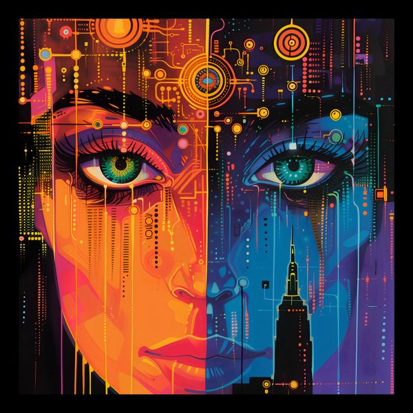 Plakat 20x20cm Cyfrowa Psyche zdjęcie 2