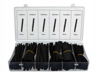 ZESTAW RUREK RURKI TERMOKURCZLIWE CZARNE 196 SZT