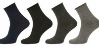 SKARPETY MĘSKIE BEZUCISKOWE Skarpetki 5 PAR BAWEŁNA roz 38-42 GŁADKIE