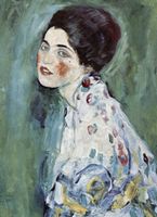 Plakat 13x18cm Portrait of a Lady, Gustaw Klimt Vintage do Salonu