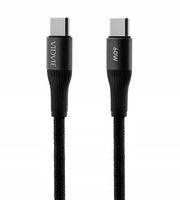 Kabel 60W Przewód Fast Charge Szybkie Ładowanie TYPE C / TYPE C - 1M