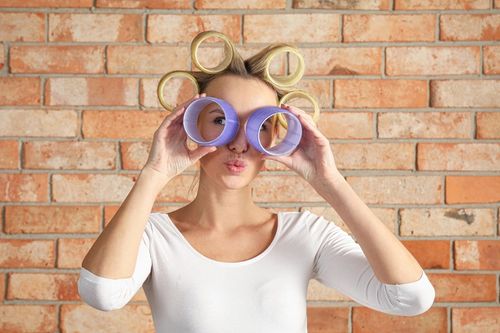 Grube Duże Wałki Do Włosów Rzepy Rzepowe SAMOUTRZYMUJĄCE 76mm, 6 sztuk na Arena.pl