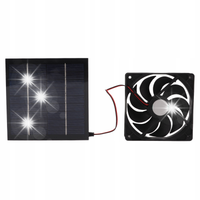 10W 5V PANEL SOLARNY OBUDOWY WENTYLATOR ZESTAW AKCESORIA DO PRZYCZEP KEMPIN