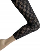 CALZEDONIA Legginsy L - 40 KORONKA CZARNE