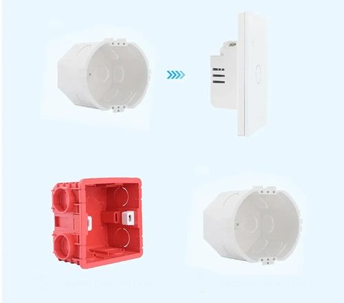 WŁĄCZNIK WYŁĄCZNIK ŚWIATŁA SZKLANY WIFI BIAŁY PODWÓJNY 2G TUYA SMART ⌀60 na Arena.pl