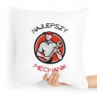 Poduszka Prezent Dla Mechanika Najlepszy Mechanik Z Nadrukiem Ze Zdjęciem