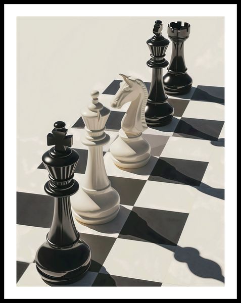 Plakat 50x65cm Szach i Mat zdjęcie 3