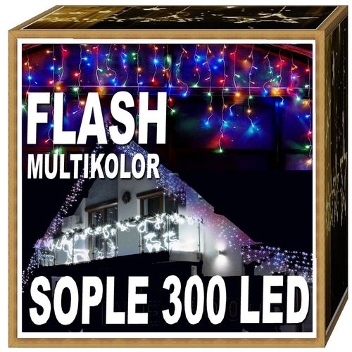 Sople FLASH 300 KOLOROWE Lampki choinkowe Multikolor z Flashem na Arena.pl
