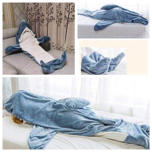 NOWY KOC Z REKINEM ŚPIWÓR 150*100CM rozmiar M, Zalecana wysokość 140-150CM na Arena.pl