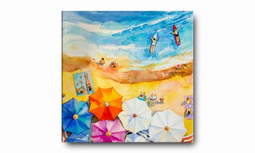 OBRAZ NA PŁÓTNIE 082 Plaża 50x50cm na Arena.pl